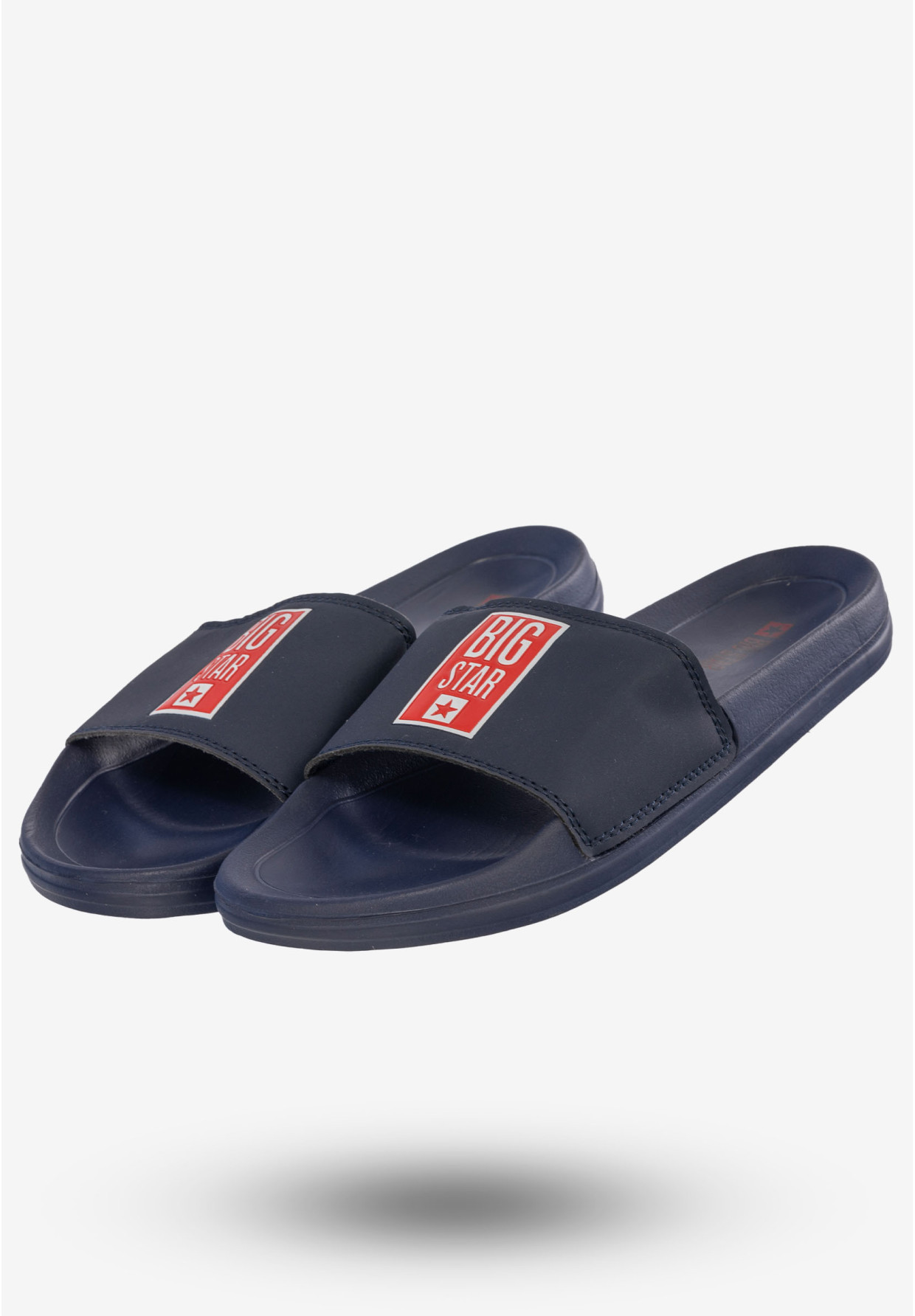 Klapki Damskie Buty BIG STAR Granatowe FF274A364