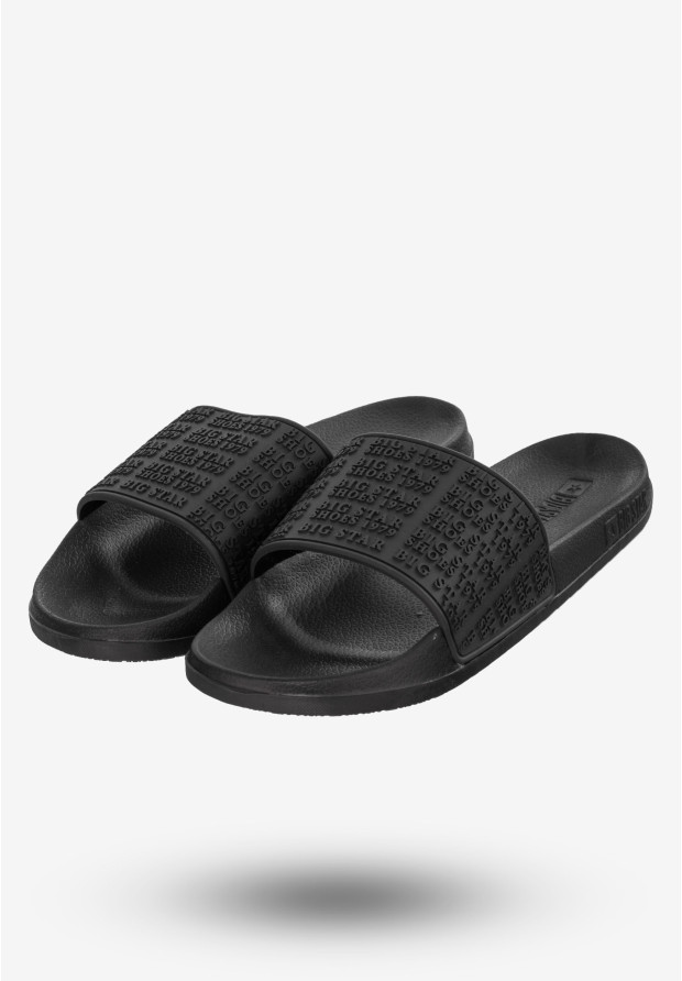 Klapki Damskie Buty Big Star Czarne LL274A147
