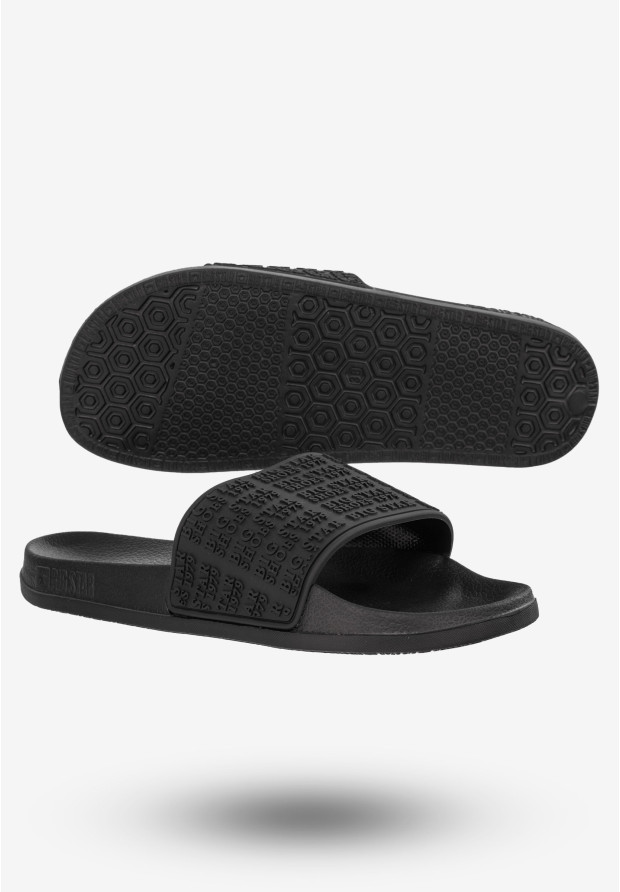 Klapki Damskie Buty Big Star Czarne LL274A147