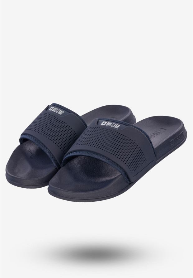 Klapki Męskie Buty BIG STAR Granatowe NN174696
