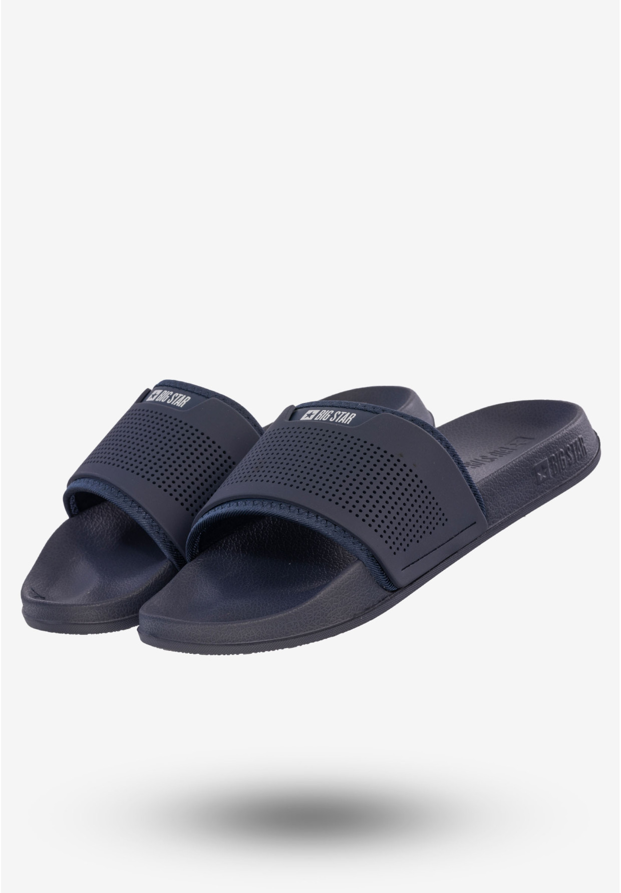 Klapki Męskie Buty BIG STAR Granatowe NN174696