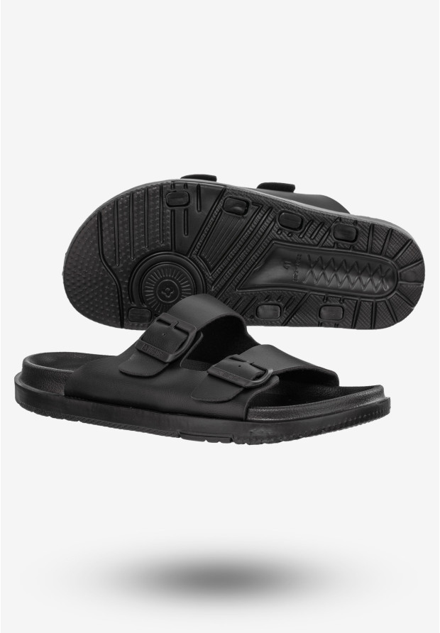 Klapki Męskie Buty BIG STAR Czarne NN174597