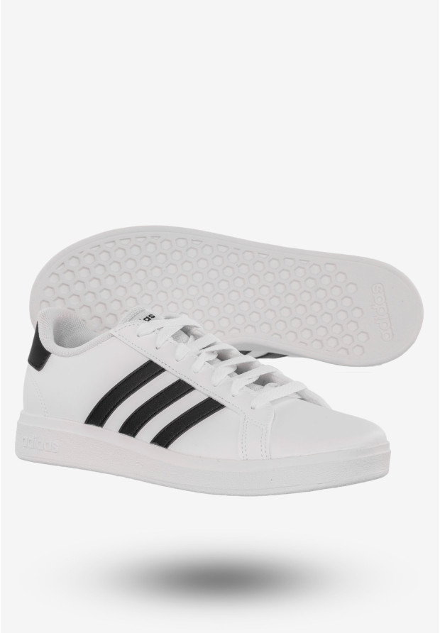Sneakersy adidas Młodzieżowe Buty Białe Grand Court 2.0 K
