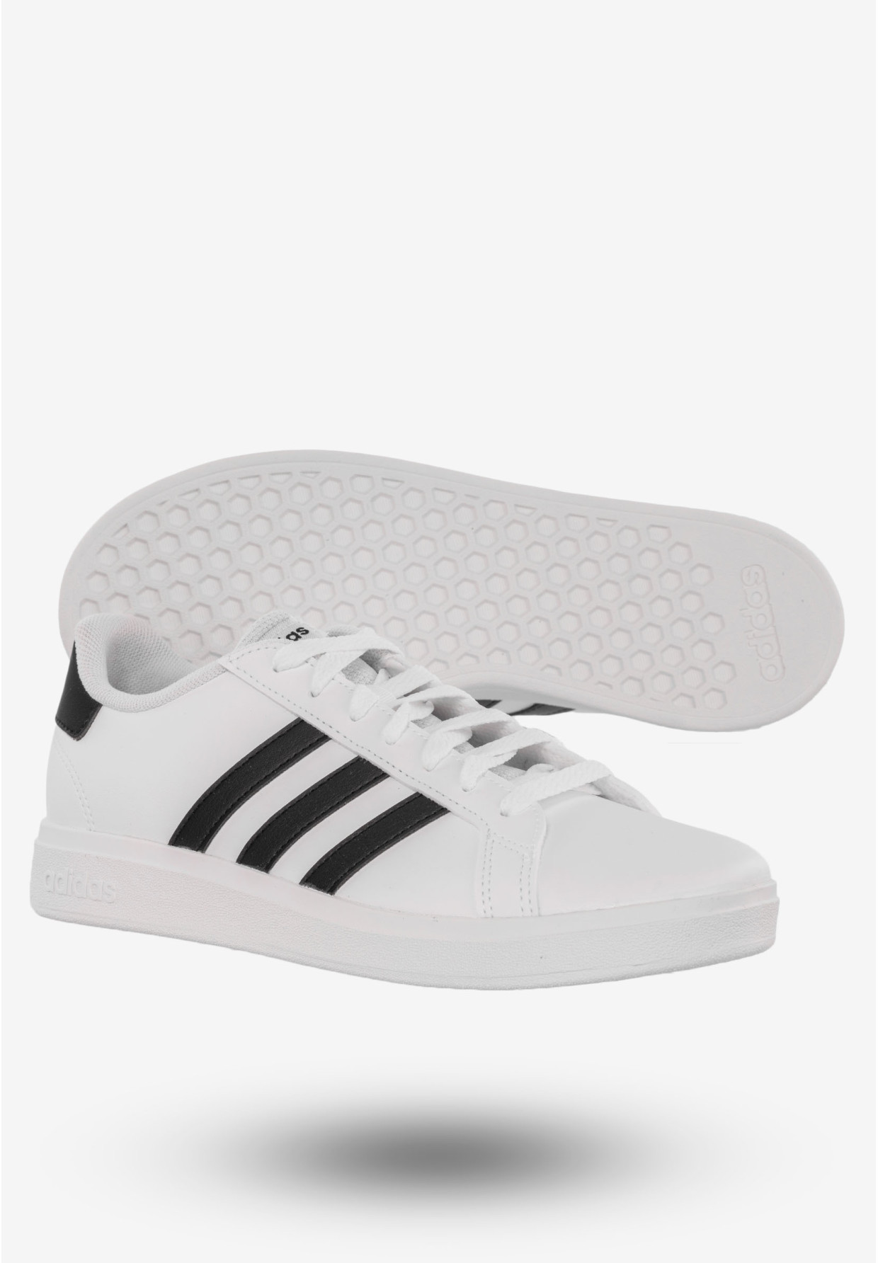 Sneakersy adidas Młodzieżowe Buty Białe Grand Court 2.0 K