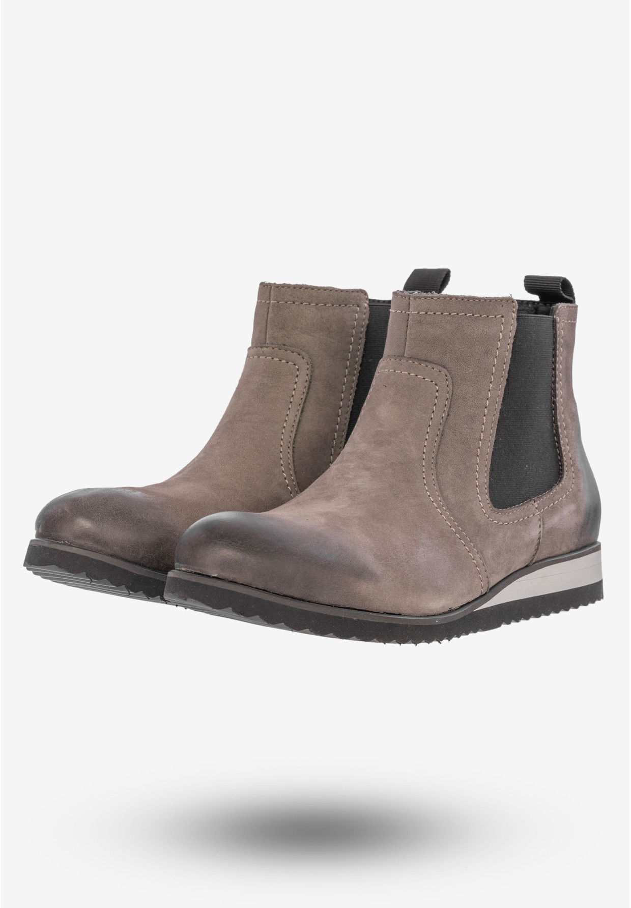 Botki Damskie Buty Skóra Naturalna Brązowe Rammit 1040/5