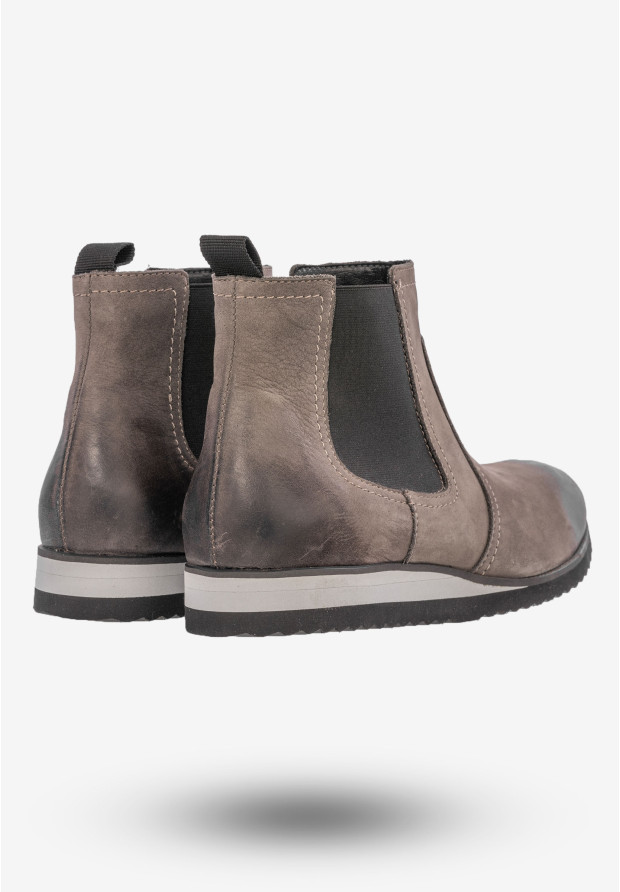 Botki Damskie Buty Skóra Naturalna Brązowe Rammit 1040/5