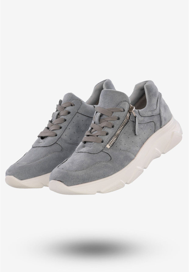 Sneakersy Damskie Buty Sportowe Ekoskóra Niebieskie Jezzi RMR2061-4