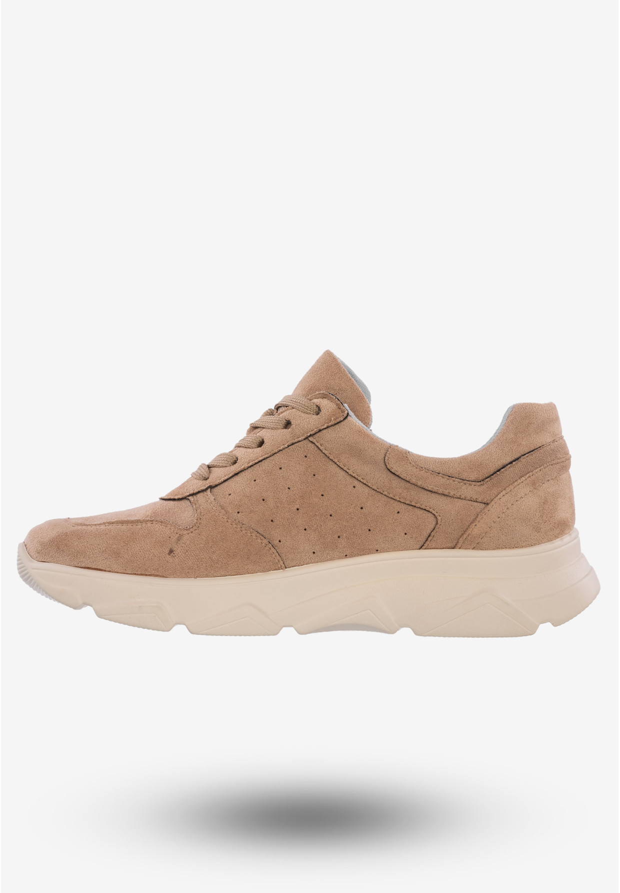 Sneakersy Damskie Buty Sportowe Ekoskóra Beżowe Jezzi RMR2061-4