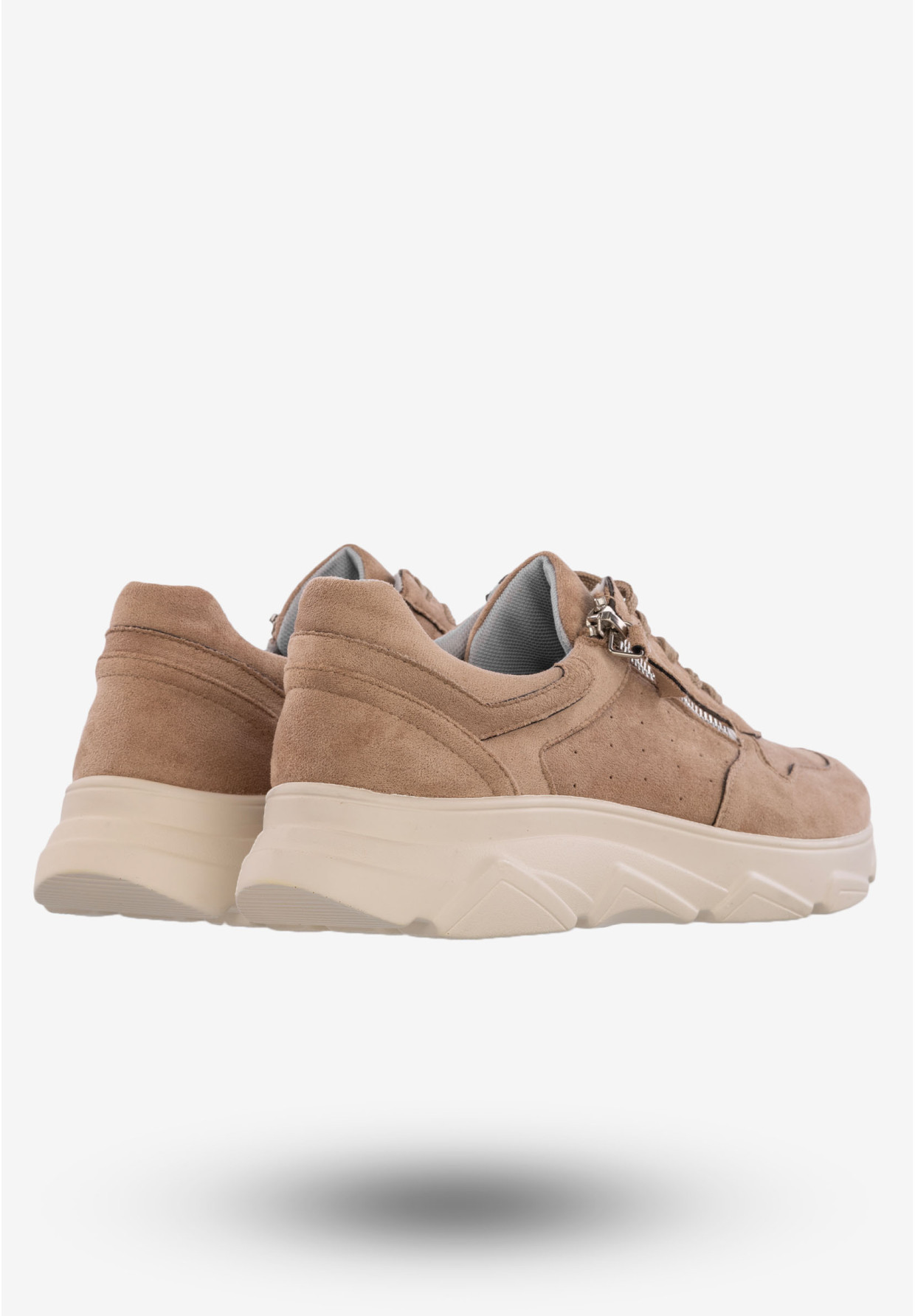 Sneakersy Damskie Buty Sportowe Ekoskóra Beżowe Jezzi RMR2061-4