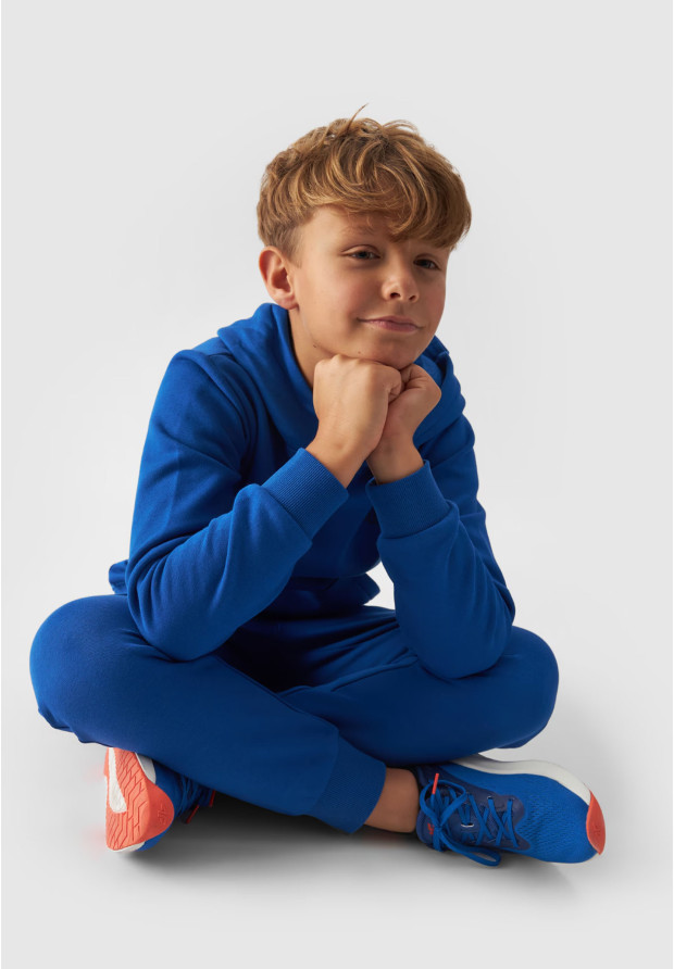 Spodnie Chłopięce 4F Joggery Sportowe Niebieskie 4FJWMM00TTROM0811