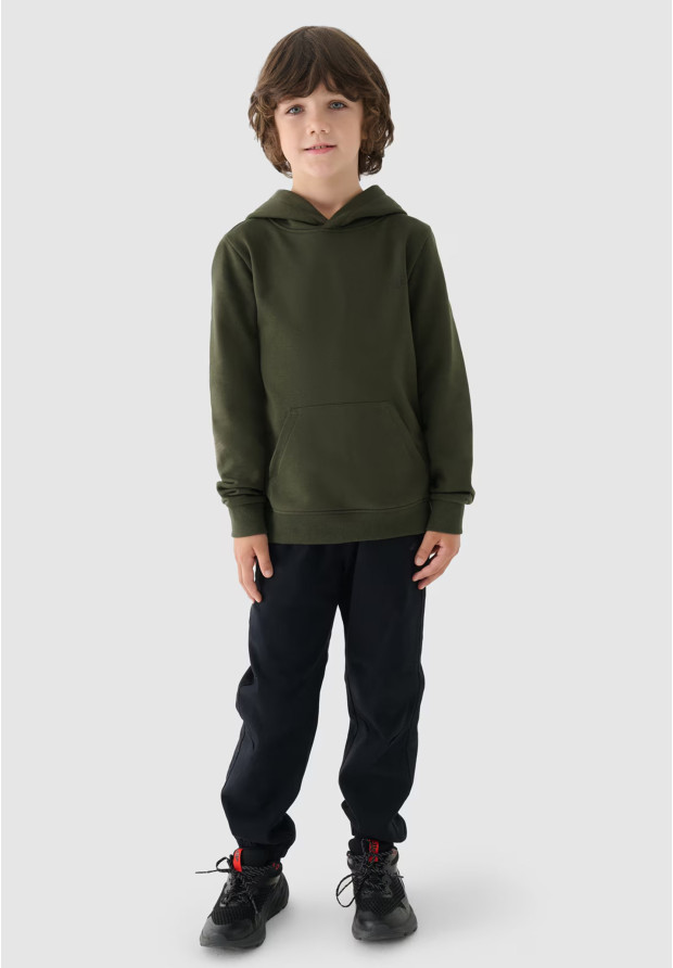 Bluza Chłopięca 4F Z Kapturem Khaki 4FJWMM00TSWSM1292