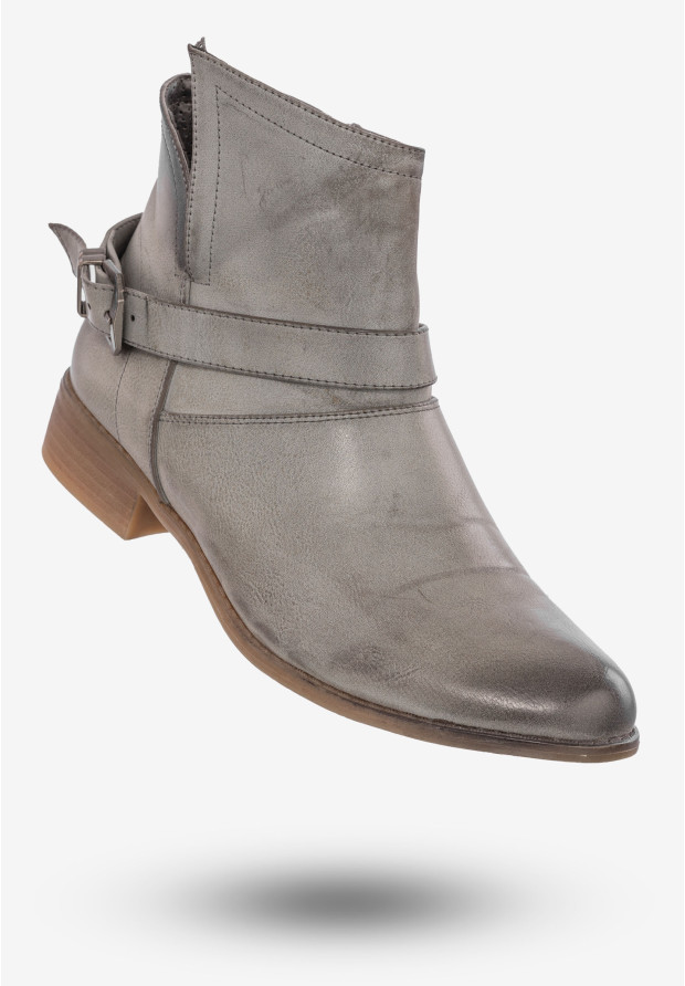 Botki Damskie Buty Ekoskóra...