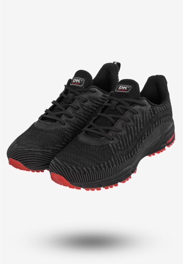 Półbuty Sportowe Męskie Buty Do Biegania Czarne DK VB16851