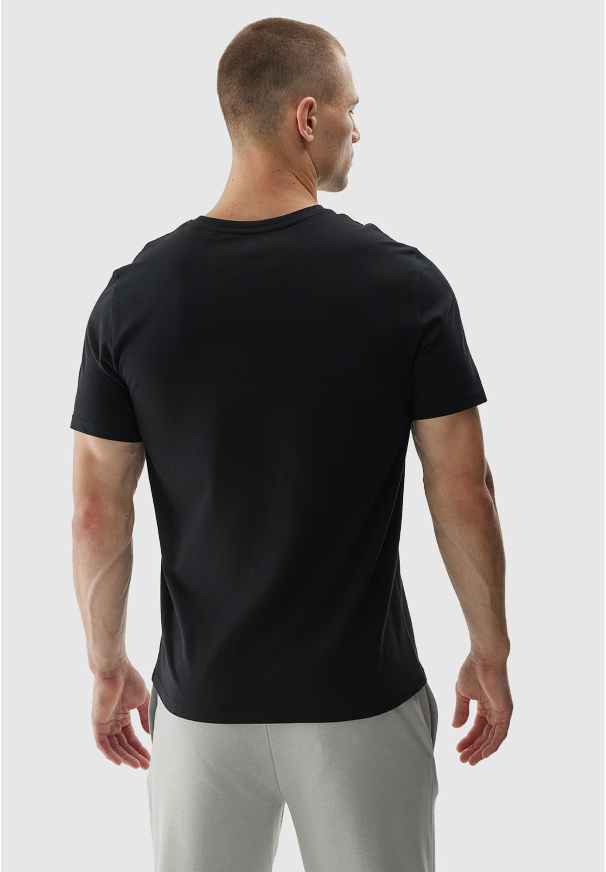 Koszulka Męska 4F Sportowy T-shirt Czarny Regular 4FWAW24TTSHM1585