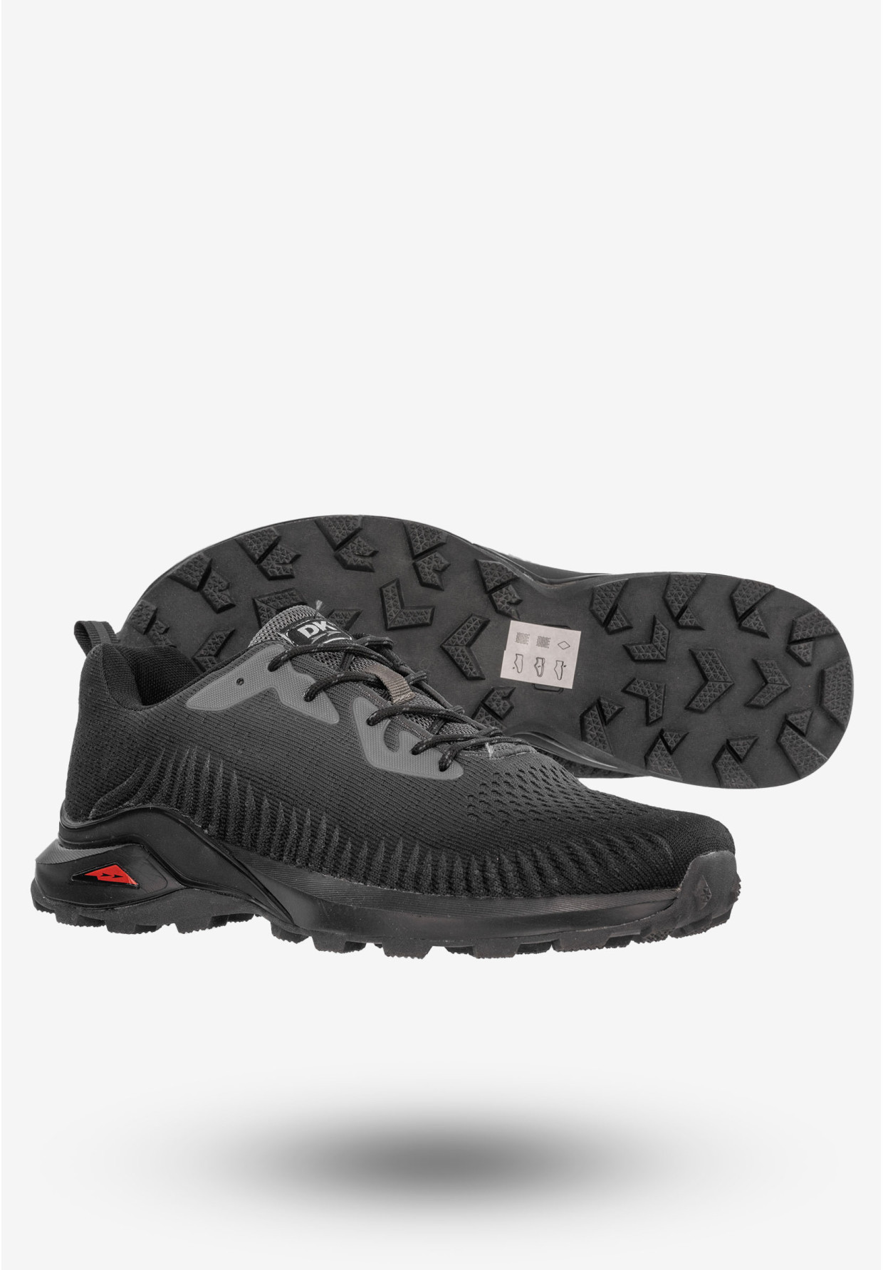 Półbuty Sportowe Męskie Buty Do Biegania Czarne DK VB16579