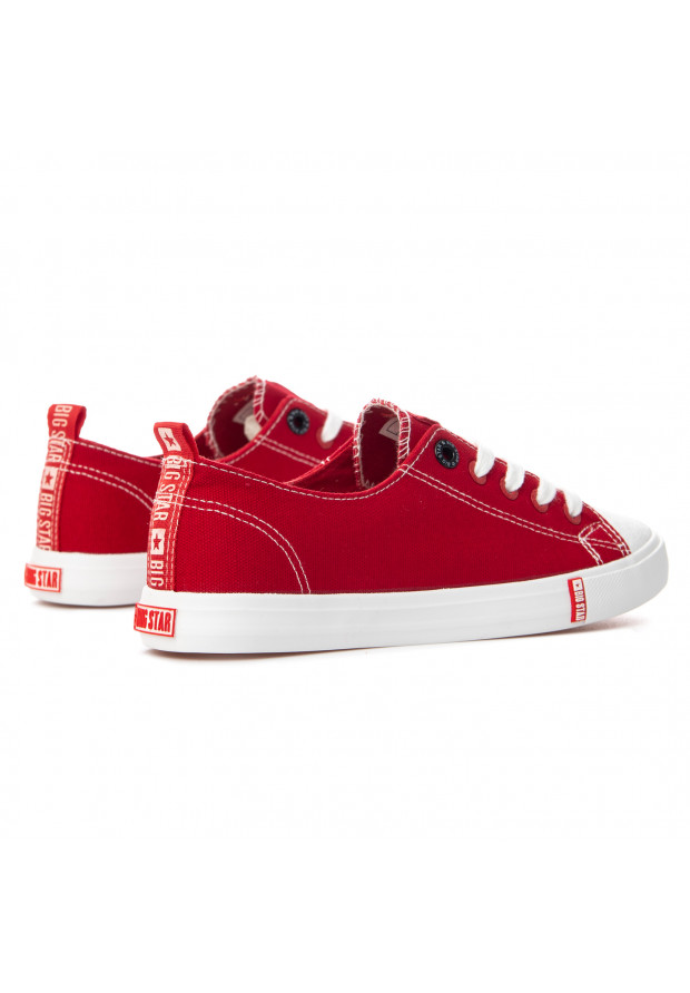 Trampki Damskie Big Star Czerwone FF274089