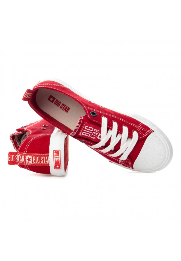 Trampki Damskie Big Star Czerwone FF274089