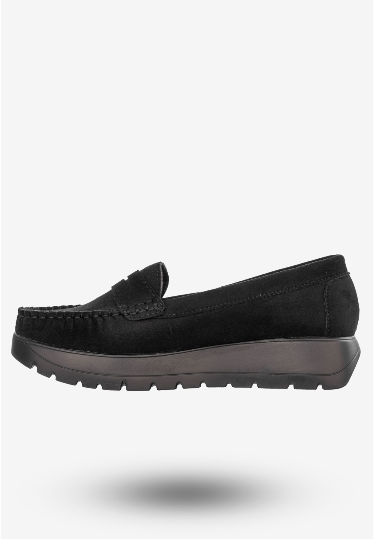 Mokasyny Damskie Lekkie Buty Półbuty Czarne Potocki 24-21338BK