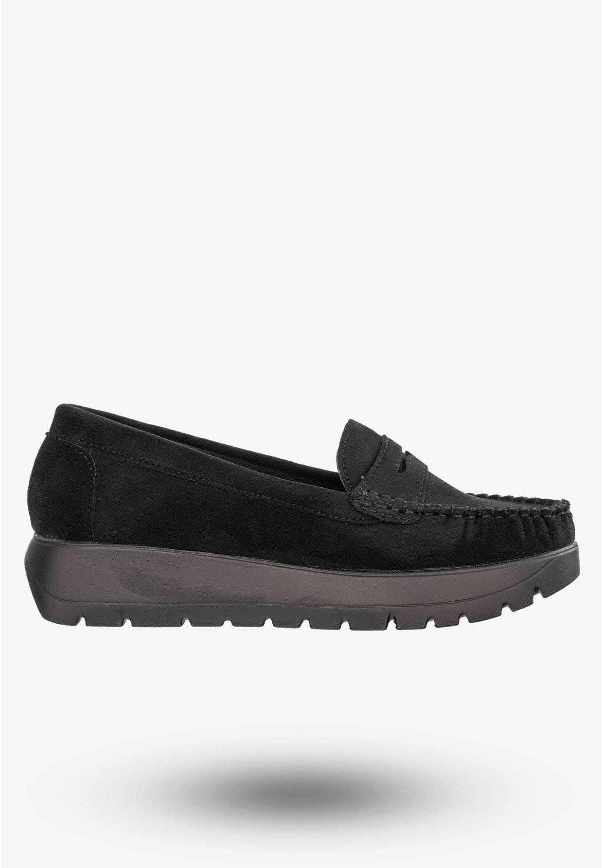 Mokasyny Damskie Lekkie Buty Półbuty Czarne Potocki 24-21338BK