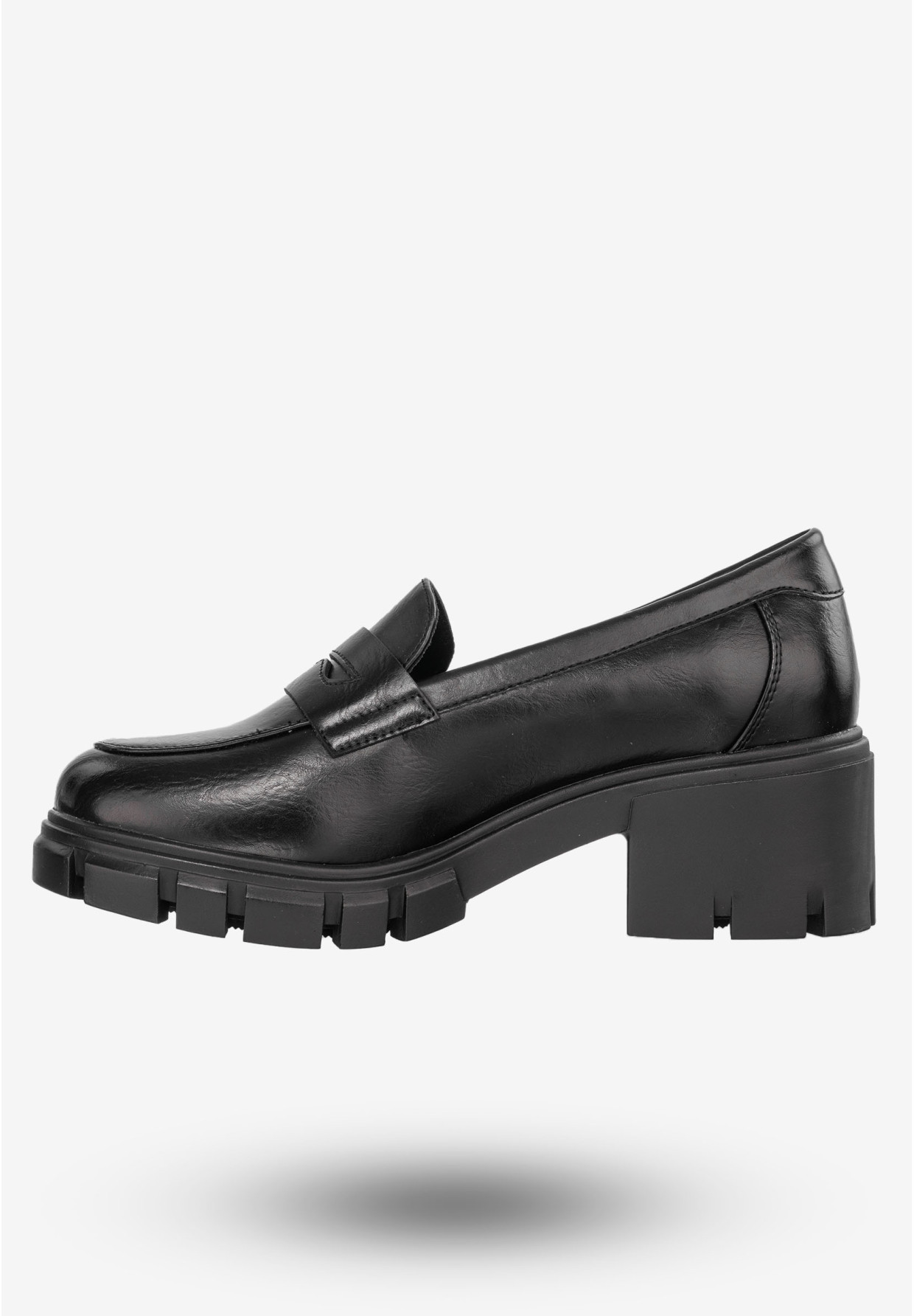 Mokasyny Damskie Buty Eleganckie Półbuty Czarne Potocki 24-2-12401BKPU