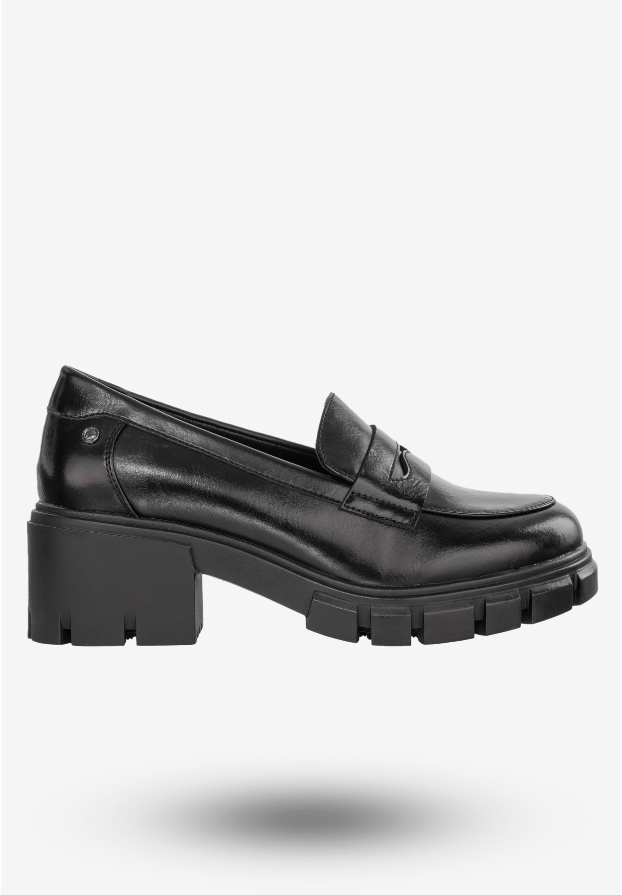Mokasyny Damskie Buty Eleganckie Półbuty Czarne Potocki 24-2-12401BKPU