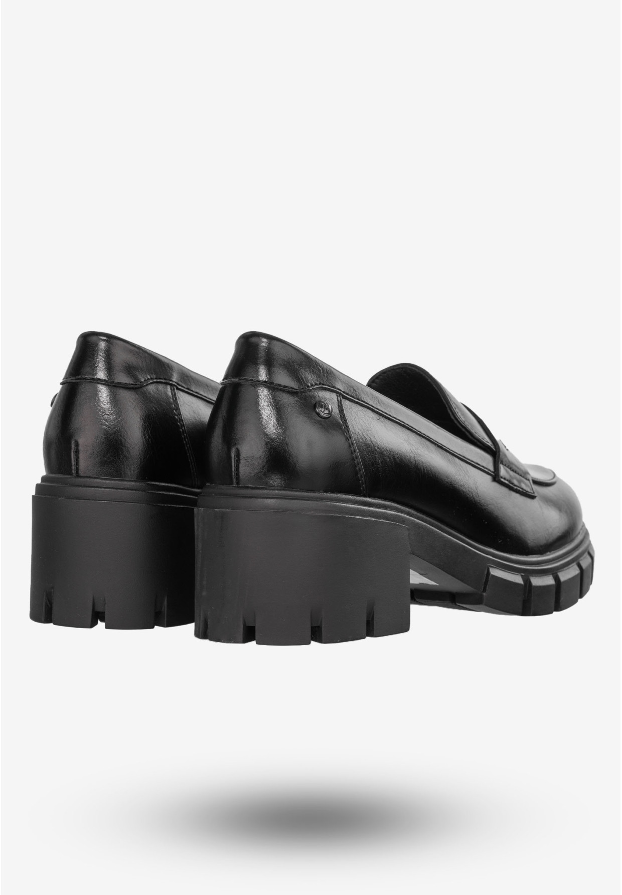 Mokasyny Damskie Buty Eleganckie Półbuty Czarne Potocki 24-2-12401BKPU