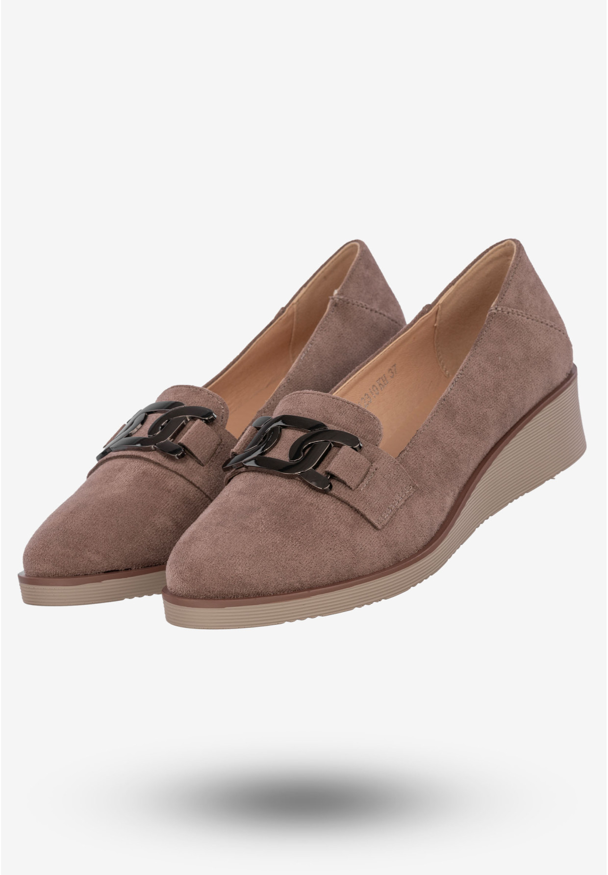 Półbuty Damskie Buty Na Koturnie Lekkie Khaki Potocki 24-12319KH