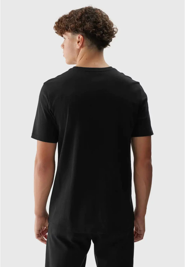 Koszulka Męska 4F Sportowy T-shirt Czarny Regular 4FWAW24TTSHM1587