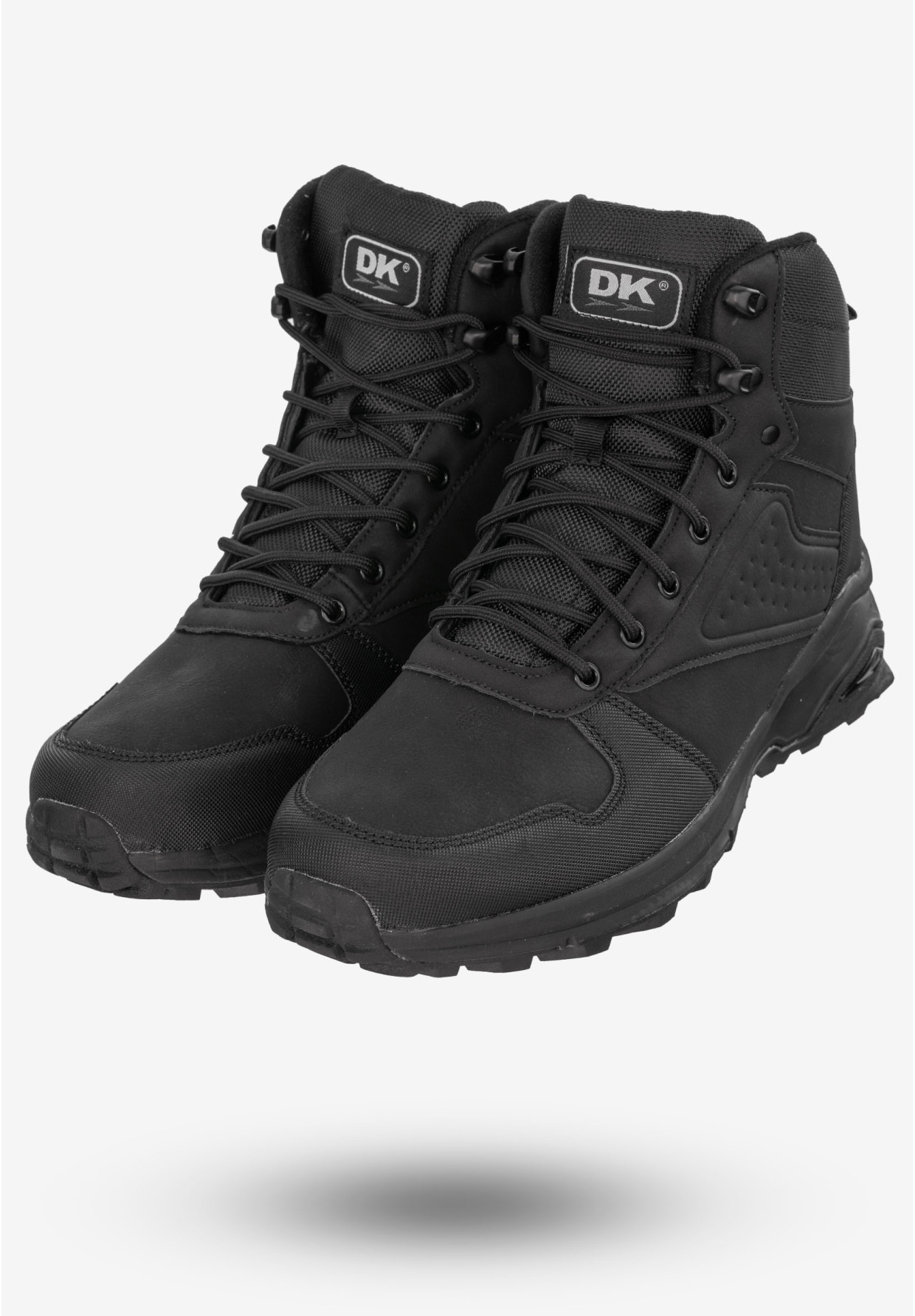 Trekkingi Męskie Buty Trzewiki na Zimę Czarne DK VB17157