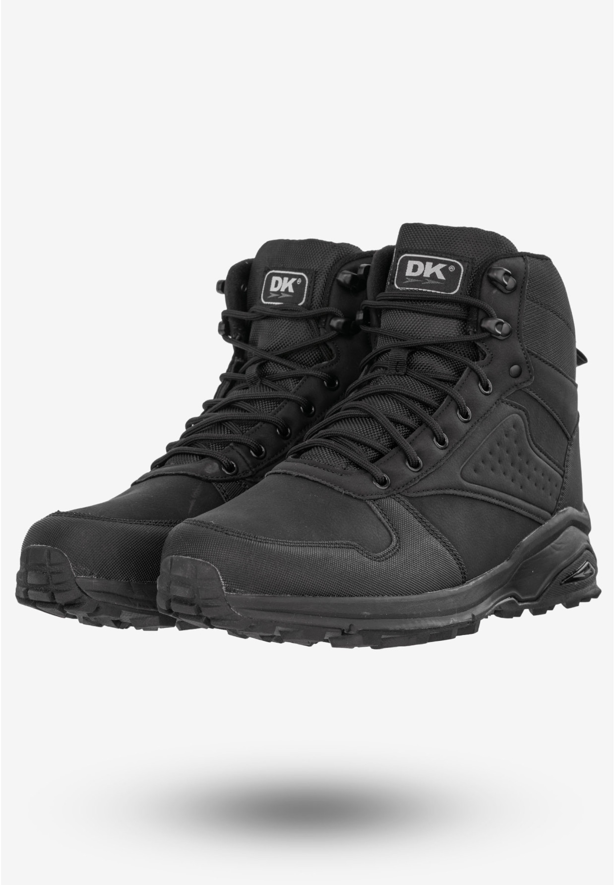 Trekkingi Męskie Buty Trzewiki na Zimę Czarne DK VB17157