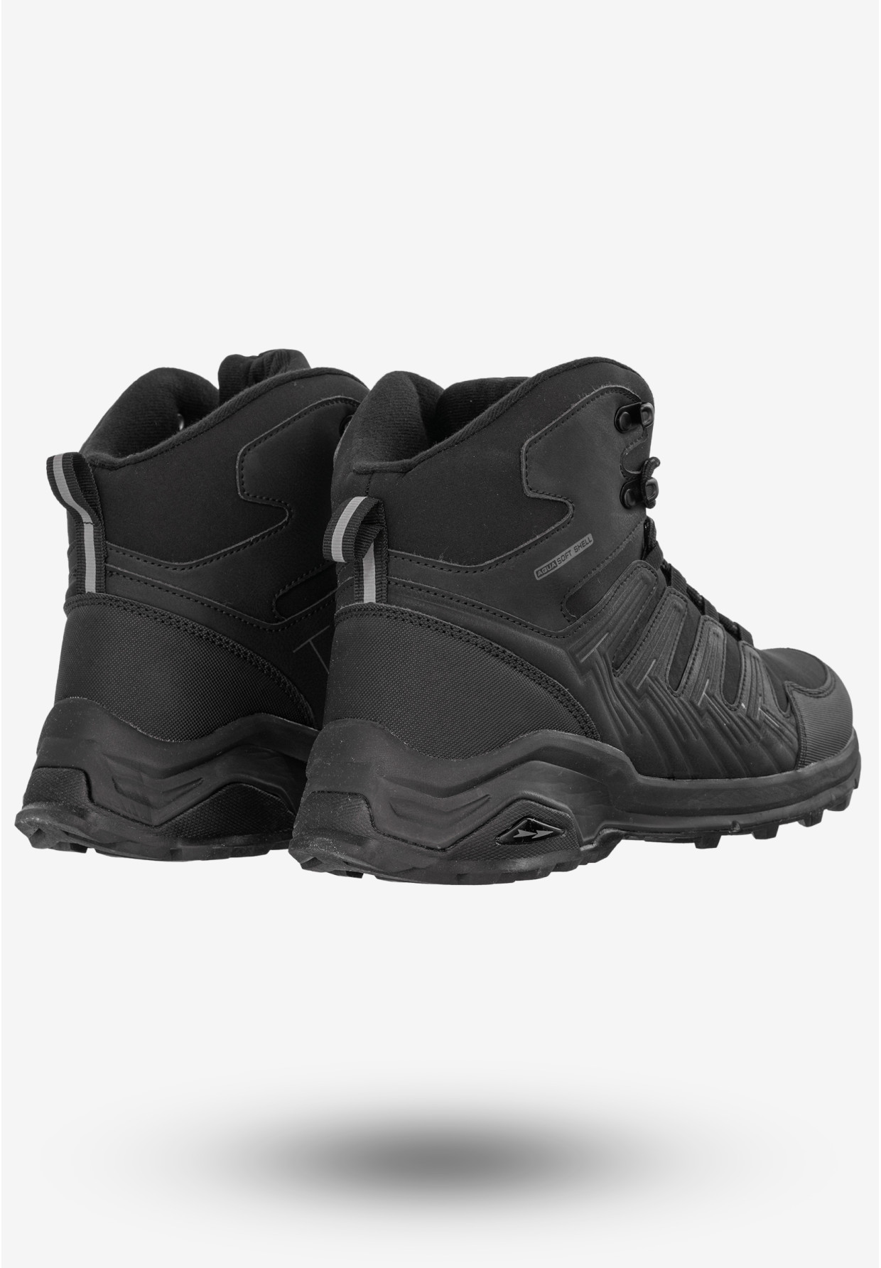 Trekkingi Męskie Buty Trzewiki Na Zimę Czarne DK VB16939