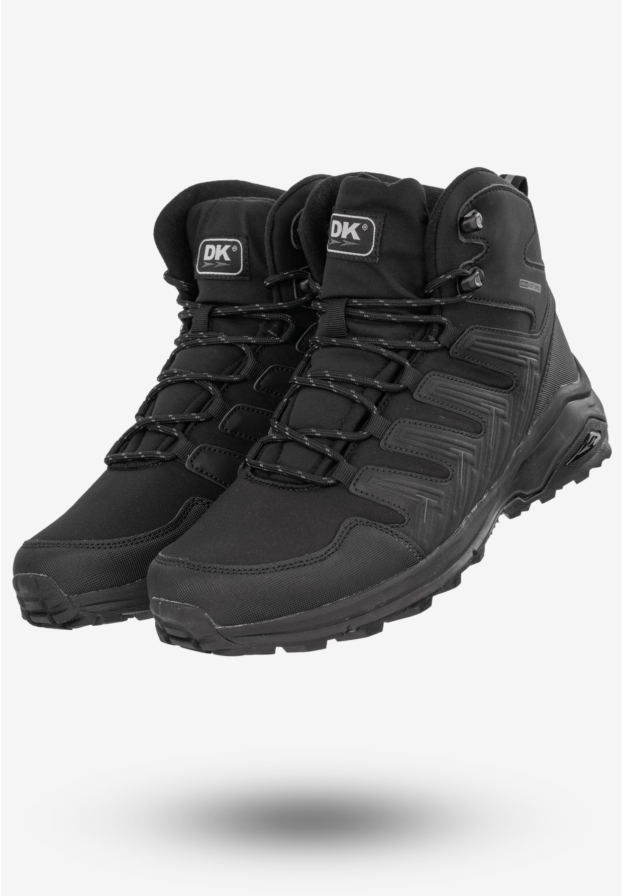 Trekkingi Męskie Buty Trzewiki Na Zimę Czarne DK VB16939