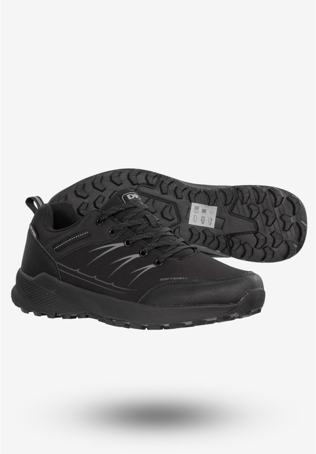 Sneakersy Męskie Buty Sportowe Czarne DK Squaro VB17185