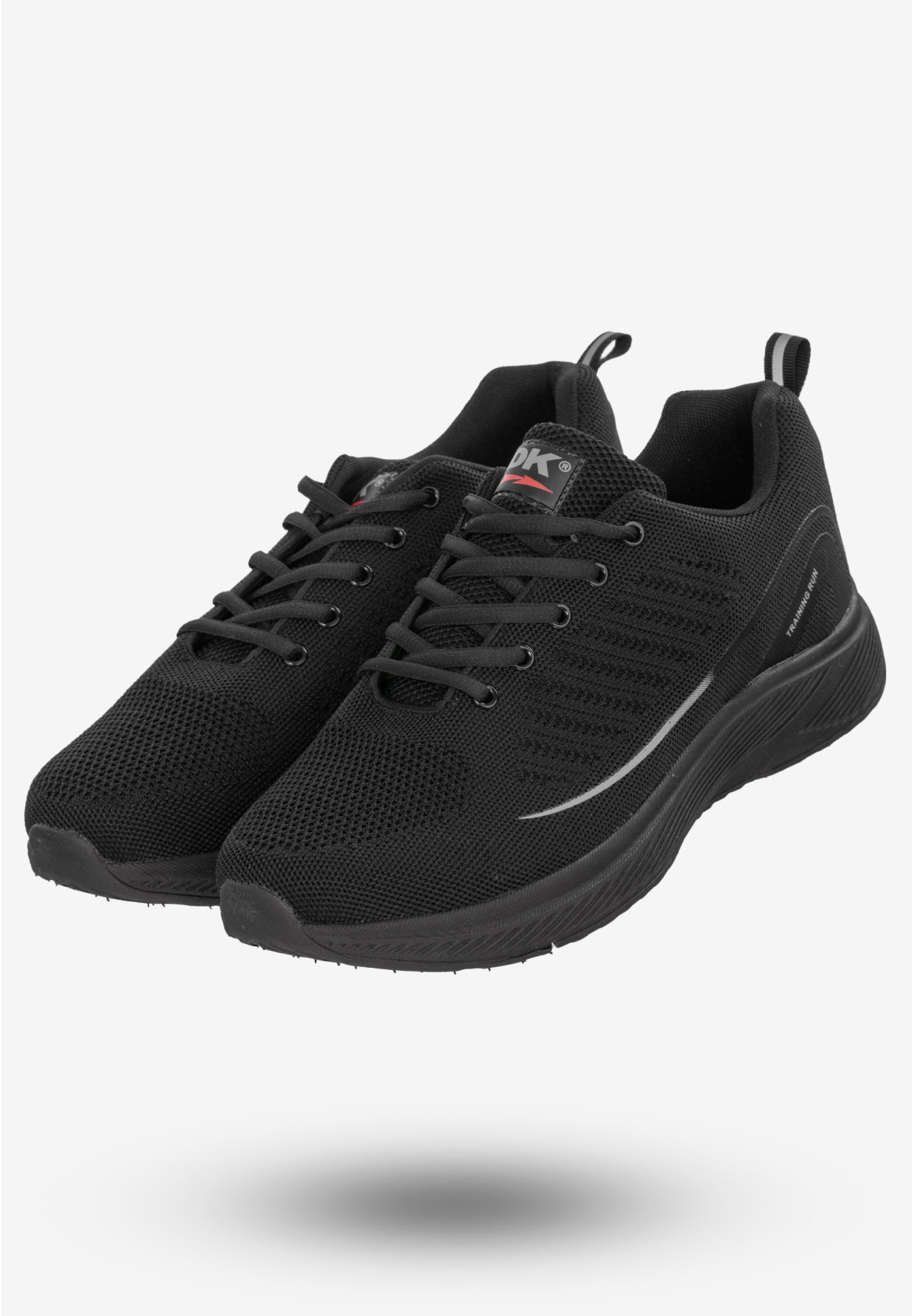 Sneakersy Męskie Buty Sportowe Do Biegania Czarne DK S6010
