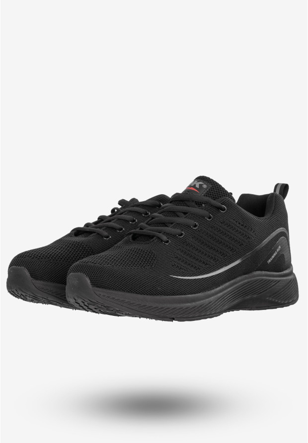 Sneakersy Męskie Buty Sportowe Do Biegania Czarne DK S6010