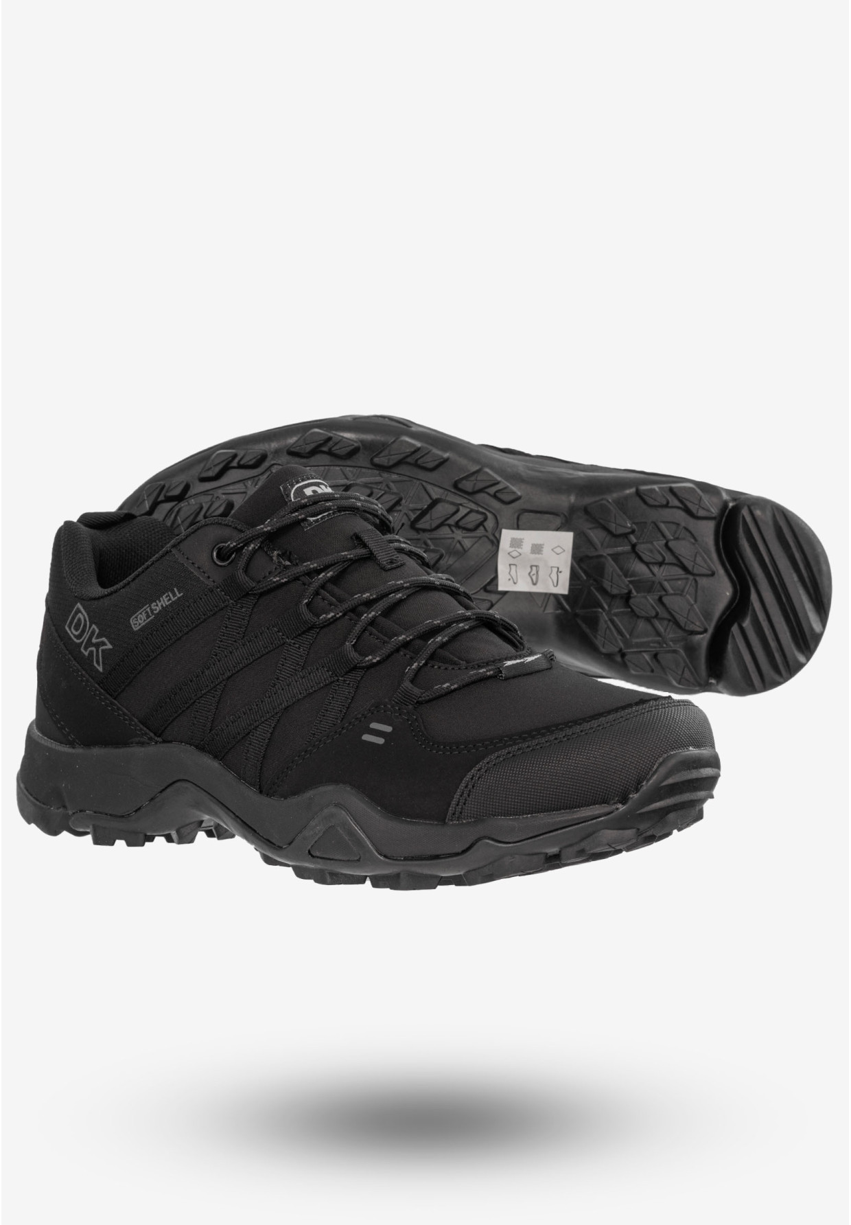 Sneakersy Męskie Buty Sportowe Do Biegania Czarne DK VB17282