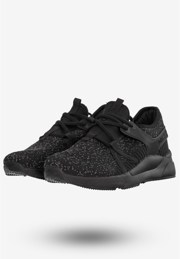 Sneakersy Męskie Buty Sportowe Treningowe Czarne DK SY19009