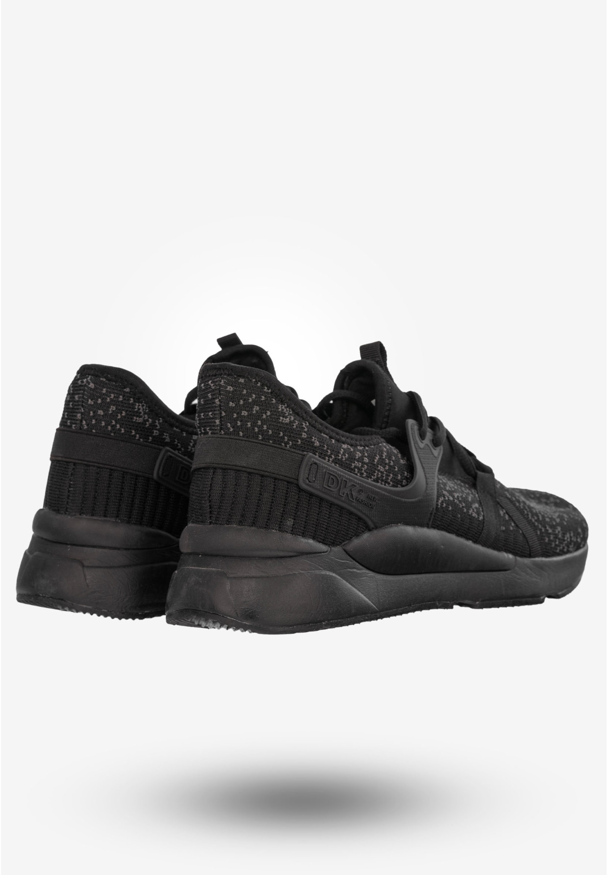 Sneakersy Męskie Buty Sportowe Treningowe Czarne DK SY19009