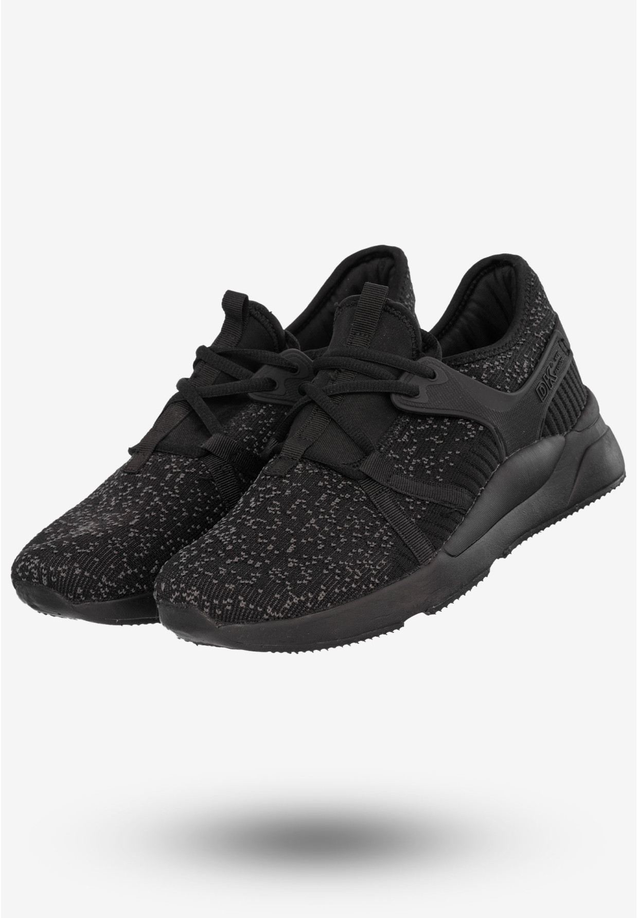 Sneakersy Męskie Buty Sportowe Treningowe Czarne DK SY19009
