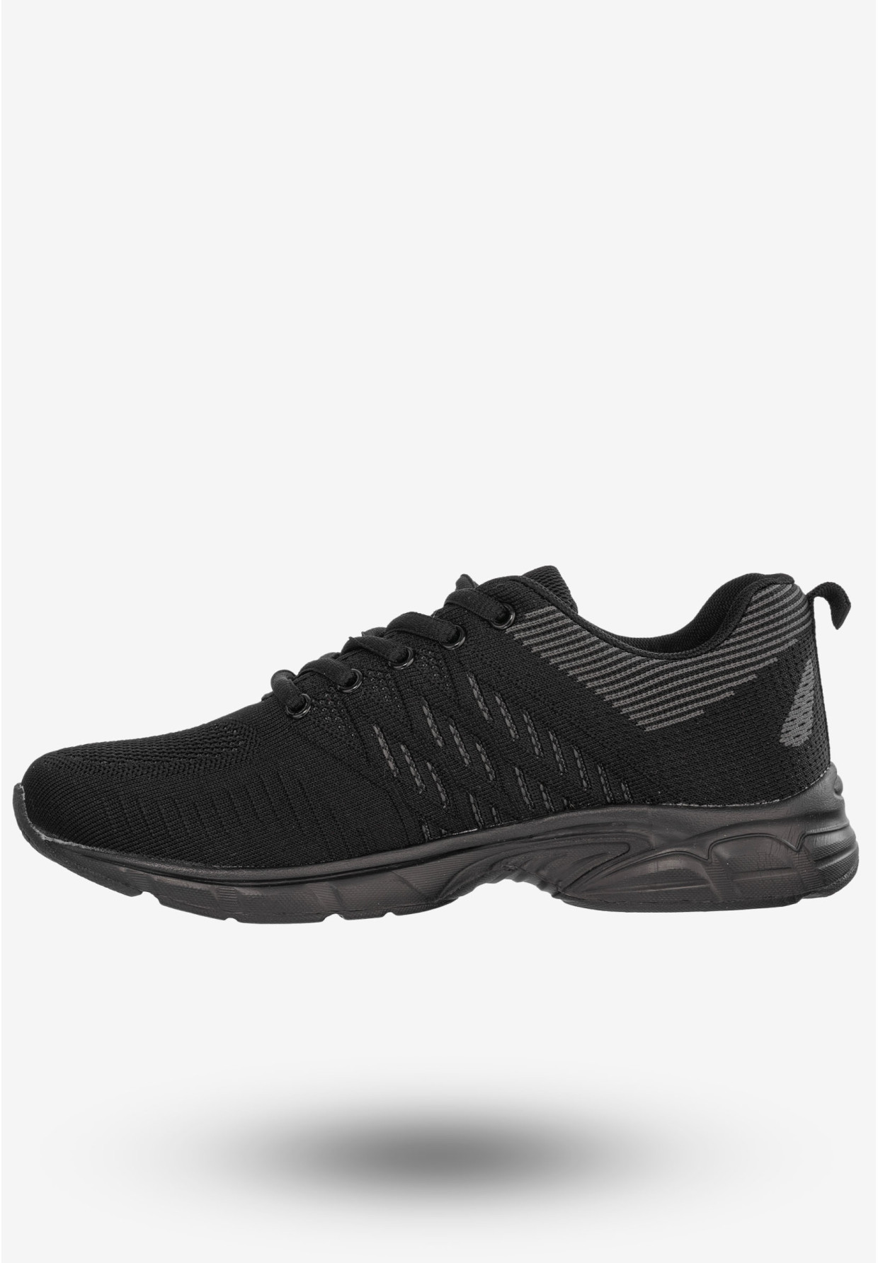 Sneakersy Męskie Buty Sportowe Do Biegania Czarne DK SA3005