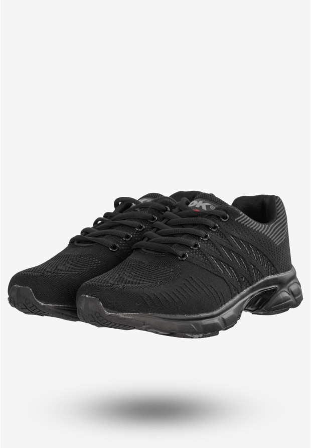 Sneakersy Męskie Buty Sportowe Do Biegania Czarne DK SA3005