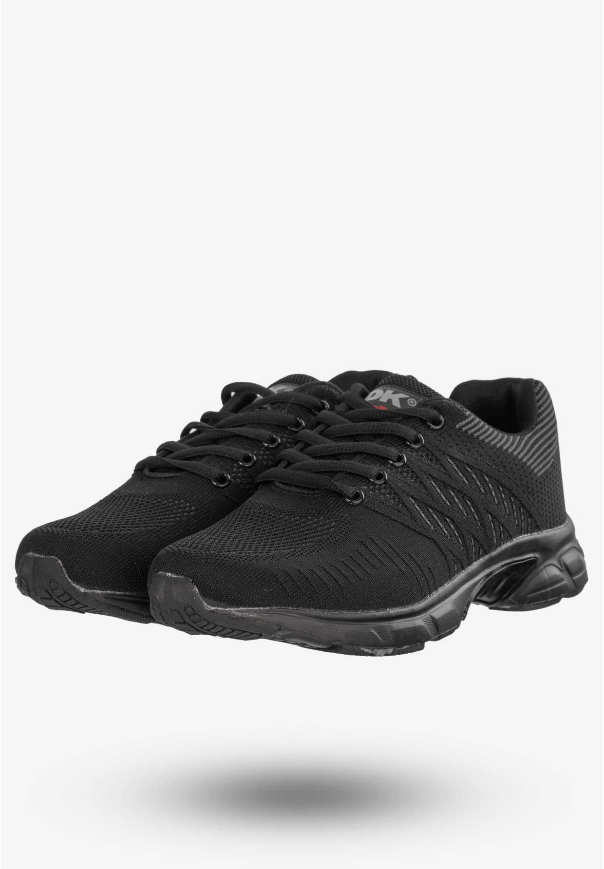 Sneakersy Męskie Buty Sportowe Do Biegania Czarne DK SA3005
