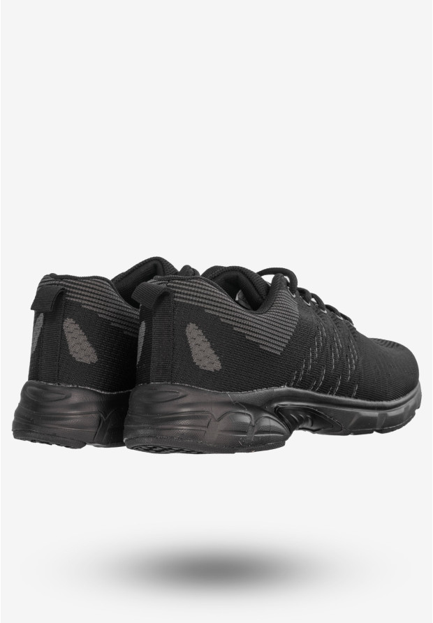 Sneakersy Męskie Buty Sportowe Do Biegania Czarne DK SA3005