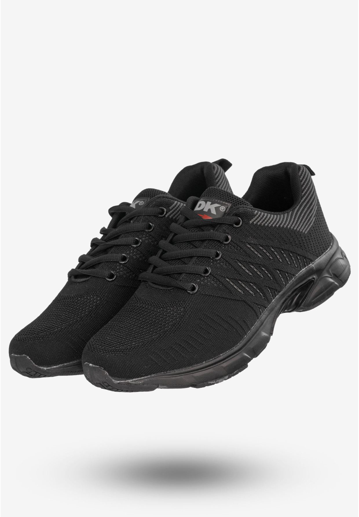 Sneakersy Męskie Buty Sportowe Do Biegania Czarne DK SA3005