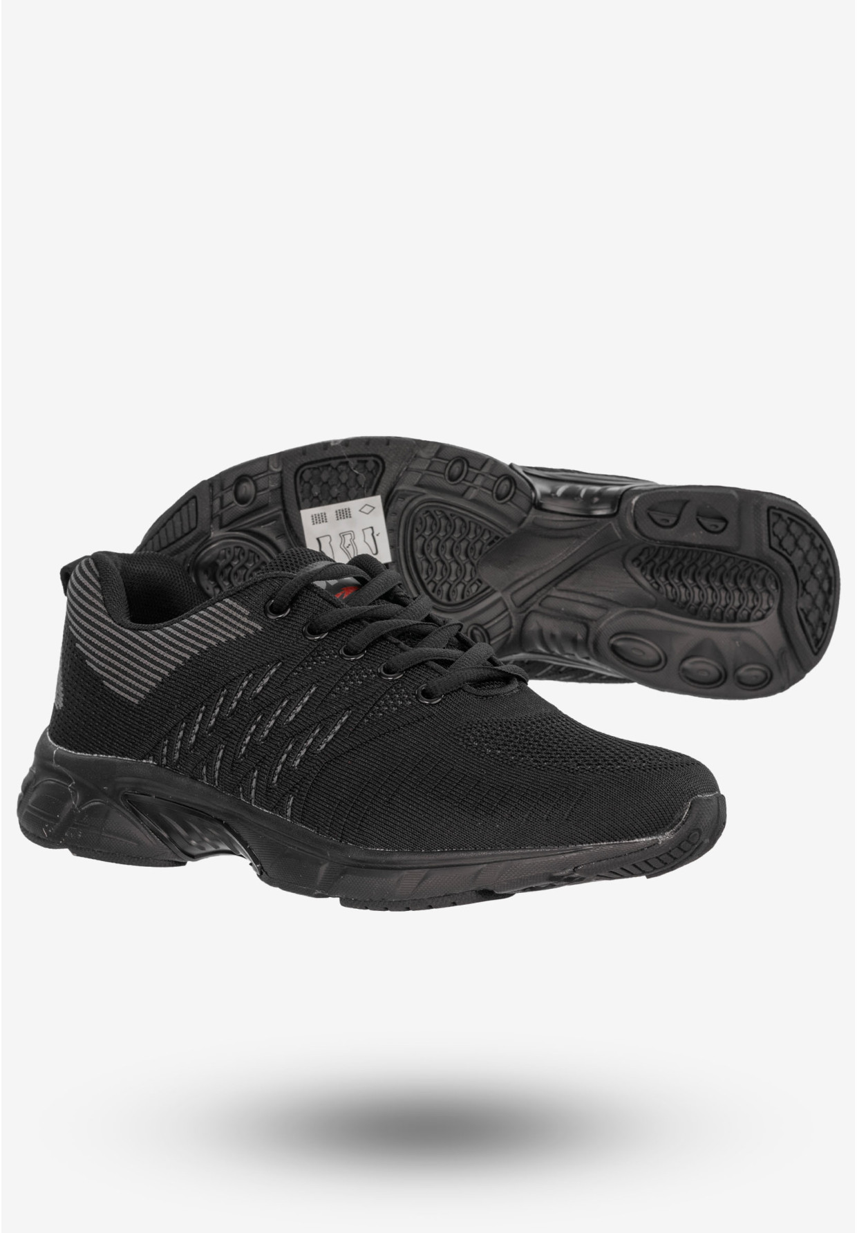 Sneakersy Męskie Buty Sportowe Do Biegania Czarne DK SA3005