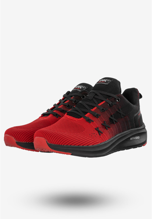 Sneakersy Męskie Buty Sportowe Do Biegania Czerwone DK VB16769