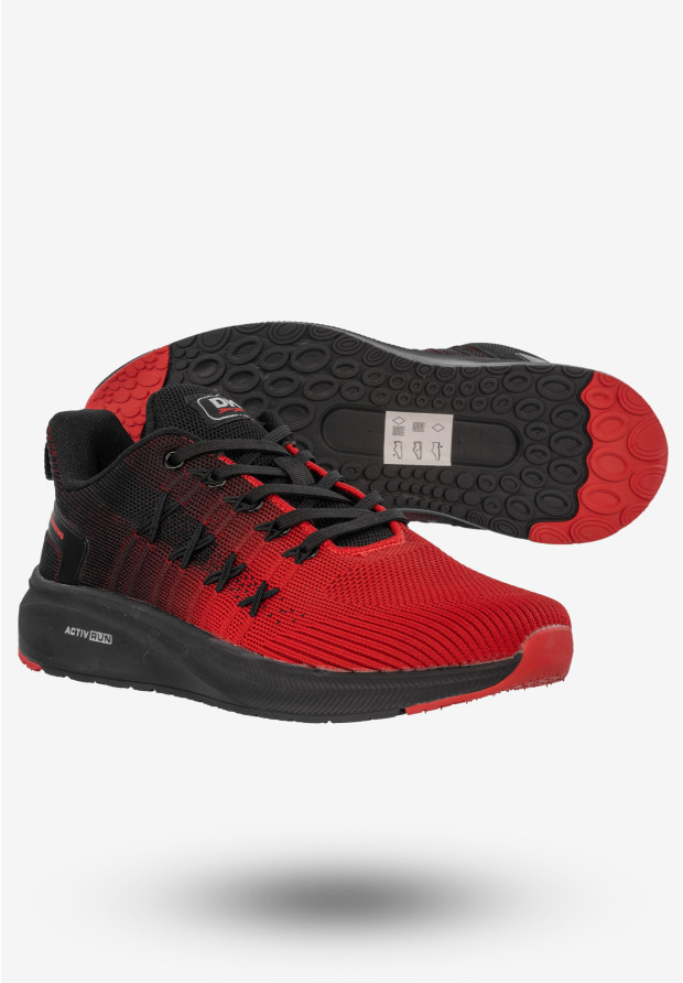 Sneakersy Męskie Buty Sportowe Do Biegania Czerwone DK VB16769