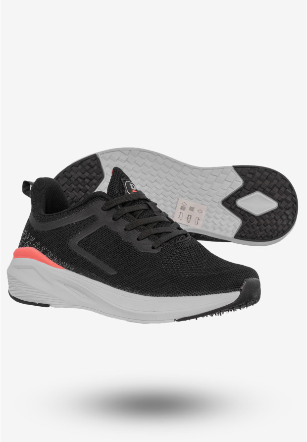 Sneakersy Damskie Buty Sportowe Treningowe Czarne DK VB25959
