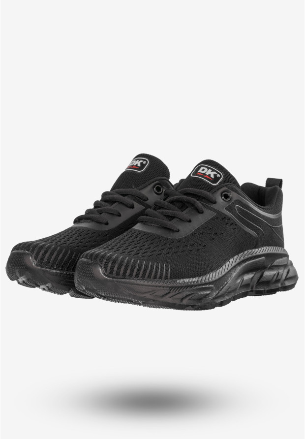 Sneakersy Damskie Buty Sportowe Do Biegania Czarne DK EV1112