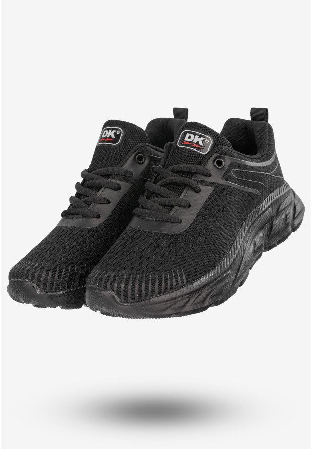 Sneakersy Damskie Buty Sportowe Do Biegania Czarne DK EV1112